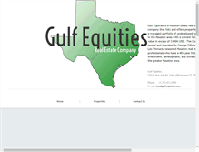 Tablet Screenshot of gulfequities.com